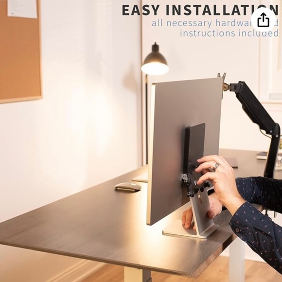 Black VESA adapter for iMac 24 - for monitor arm - Picture 3 of 5